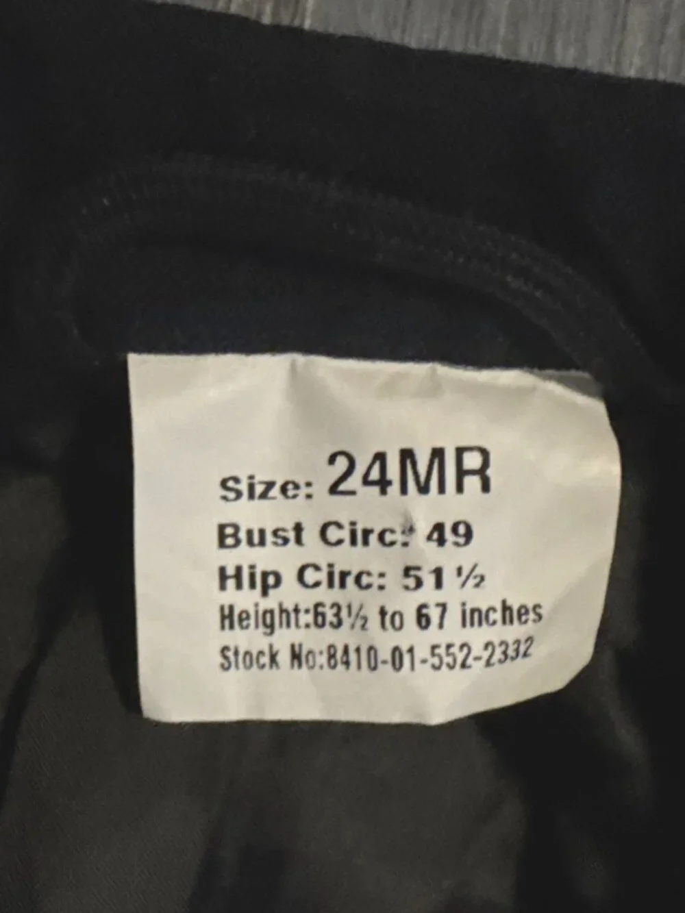 US Army Dress Coat Women's 24 MR Officer Service Blue 450 Poly Wool Uniform NEW - Picture 3 of 11